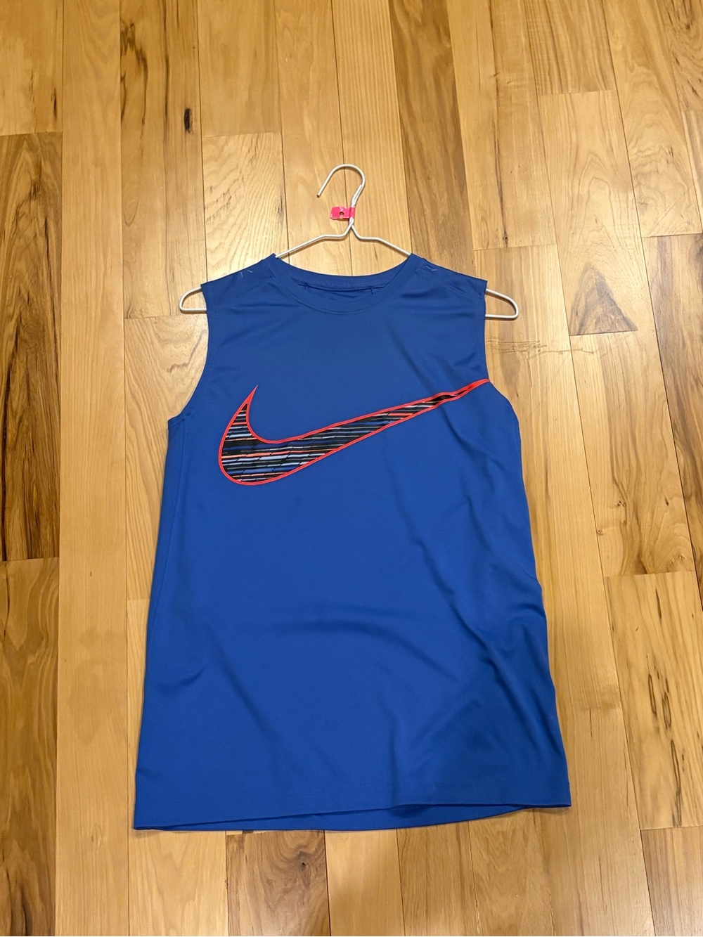 Nike Dri-Fit Athletic Tank with Red-Trim Swoosh